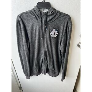 adidas Mountain Light Grey Zip-Up Hoodie Size medium